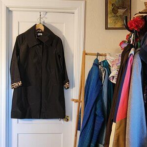 Classic Jane Post Rain Coat in Black, S